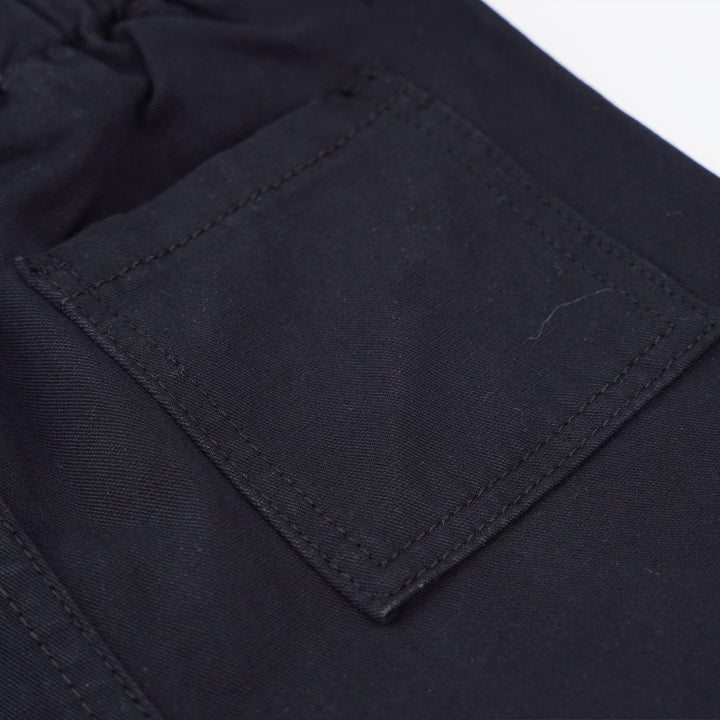 Poney Girls Black Wide-leg Relax Fit Trousers