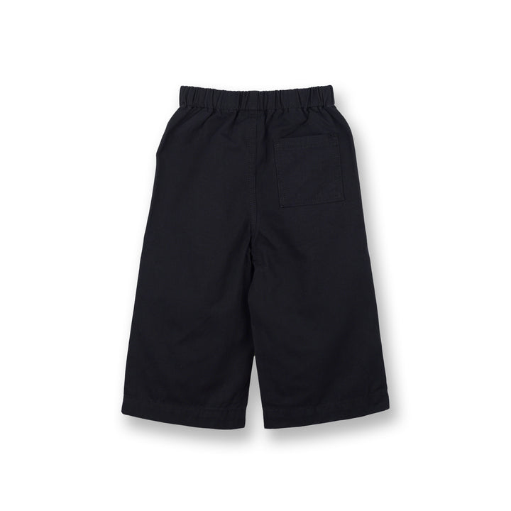 Poney Girls Black Wide-leg Relax Fit Trousers