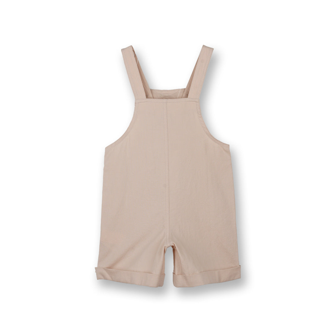 Poney Boys Khaki Twill Brush Short Dungaree