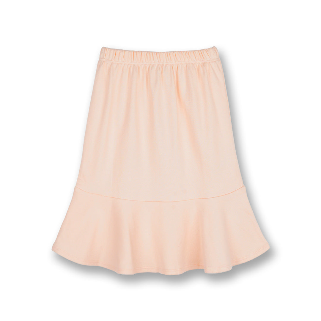 Poney Girls Light Orange Midi Skirt