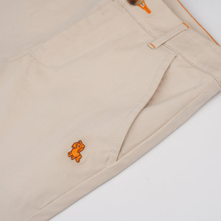 Poney Boys Khaki Twill Brush Long Pants