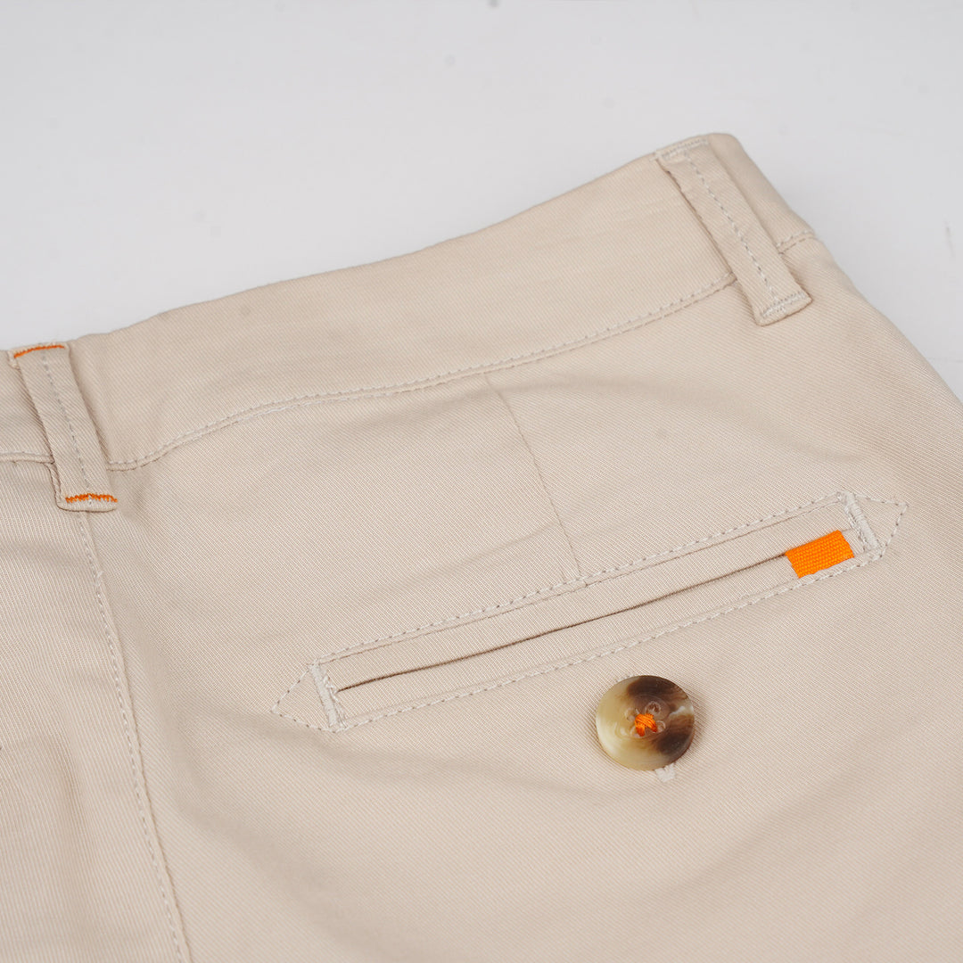 Poney Boys Khaki Twill Brush Long Pants