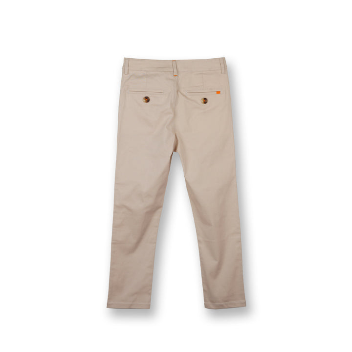 Poney Boys Khaki Twill Brush Long Pants