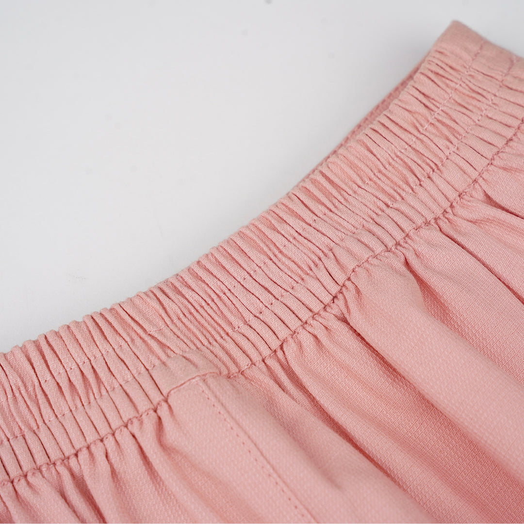 Poney Girls Pink Peachy Wide Canvas Long Pants