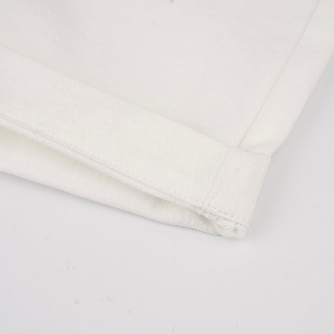 Poney Boys Off White Twill Brush Bermuda