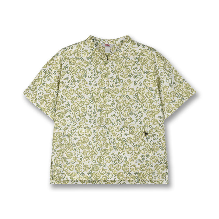 Poney Boys Green Ixora Short Sleeve Shirt