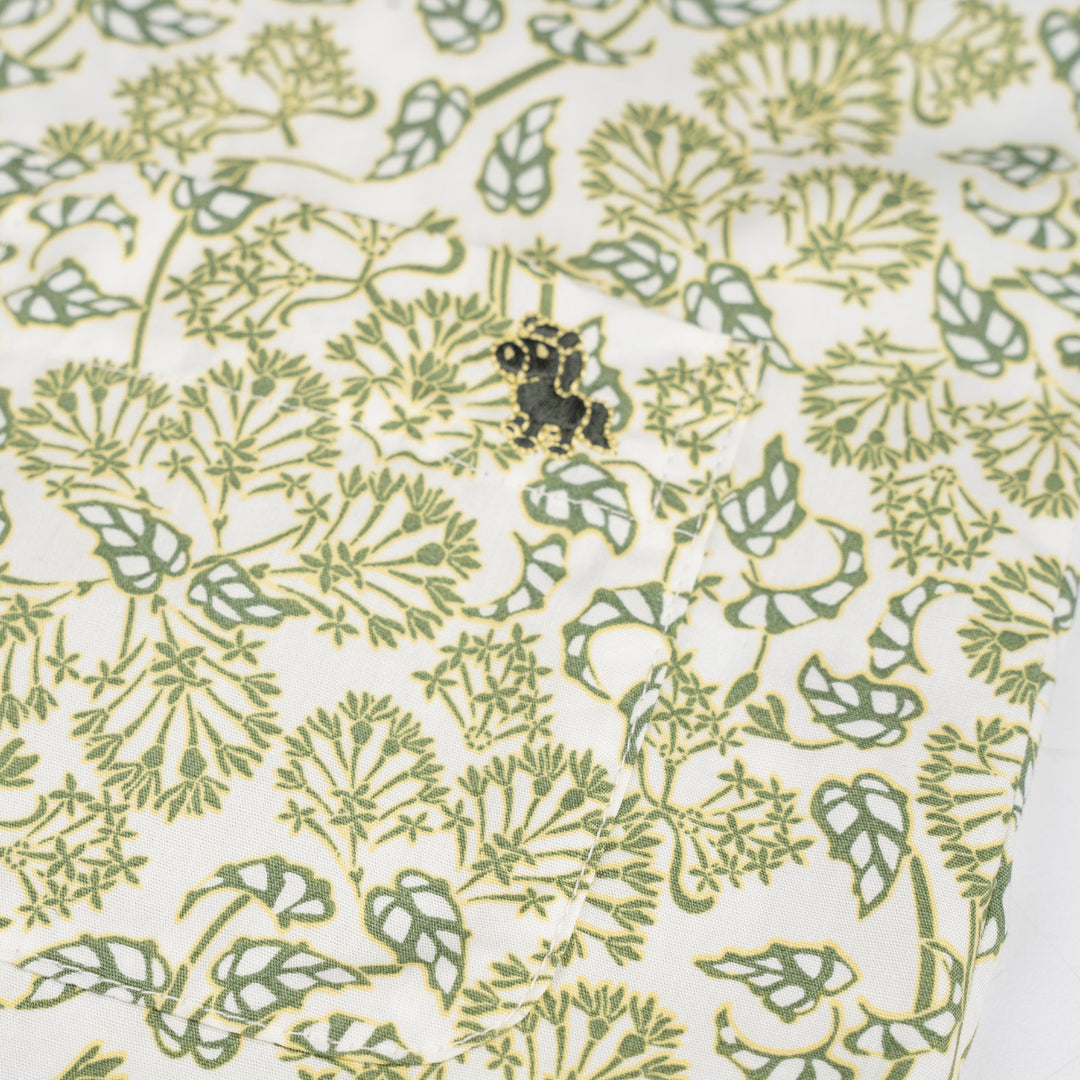 Poney Boys Green Ixora Short Sleeve Shirt