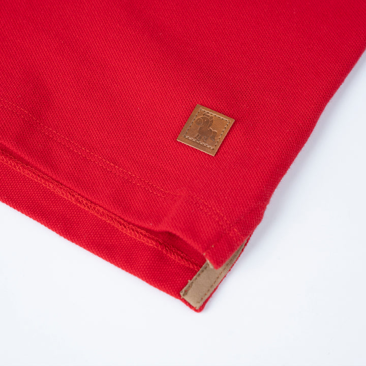 Poney Boys Red Henley Polo 1240046