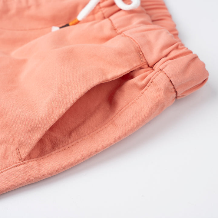 Poney Boys Orange Stylish Woven Bermuda