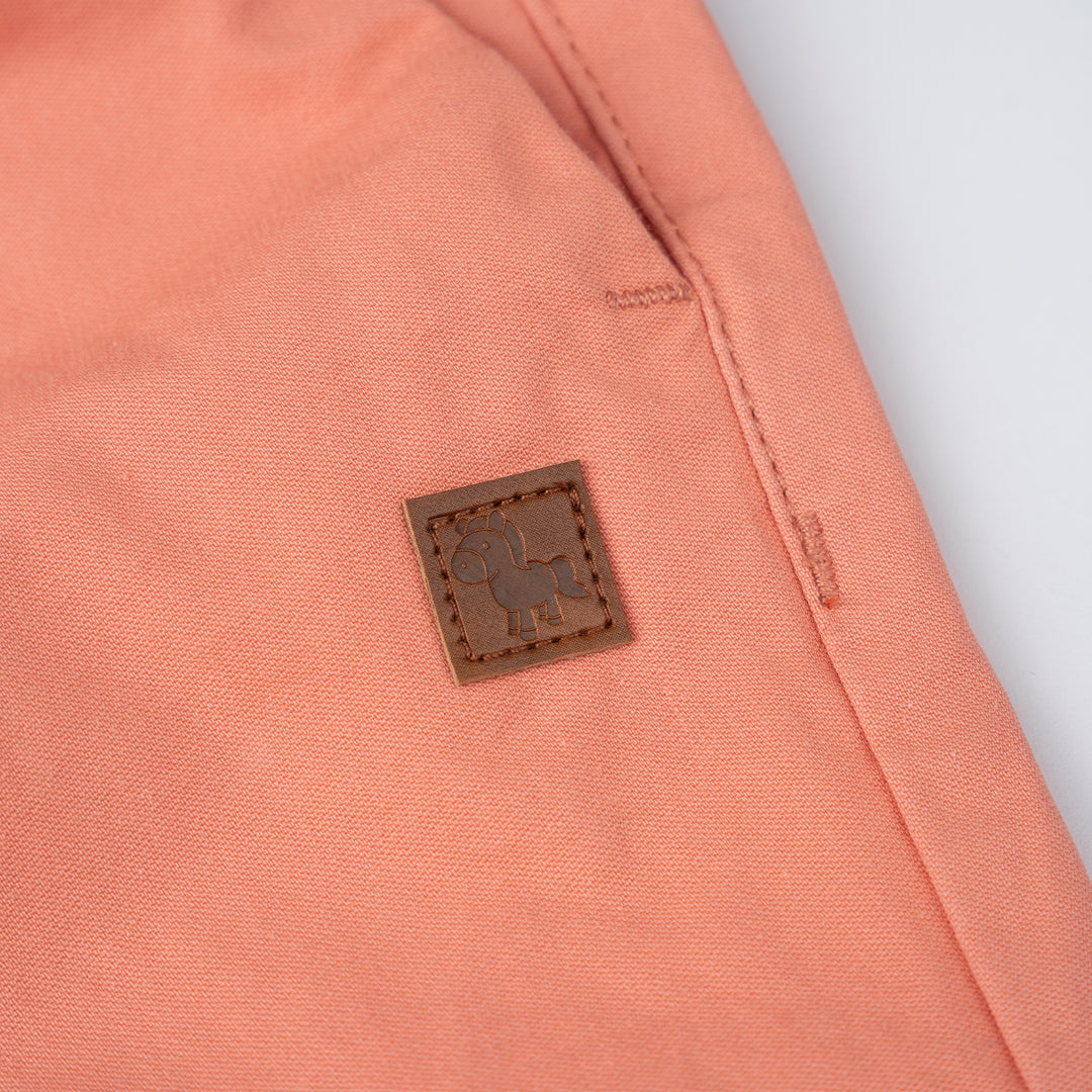 Poney Boys Orange Stylish Woven Bermuda