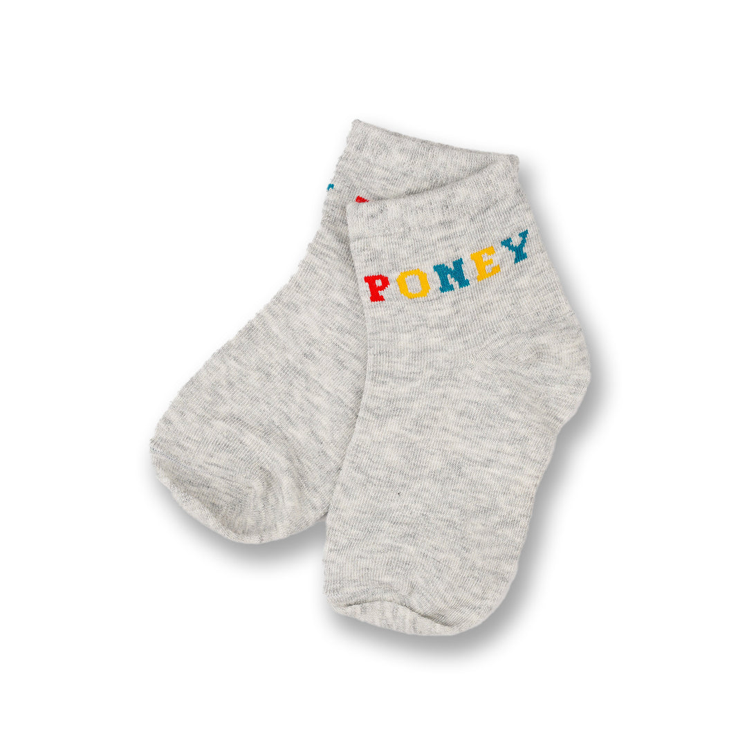 Poney Boys Comfortable Poney Logo Socks
