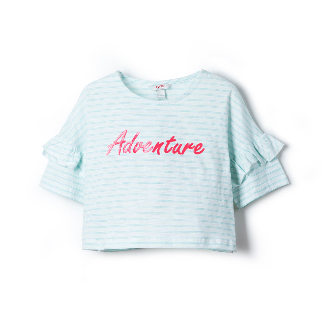 Poney Girls Green Adventure S/Sleeve Tee