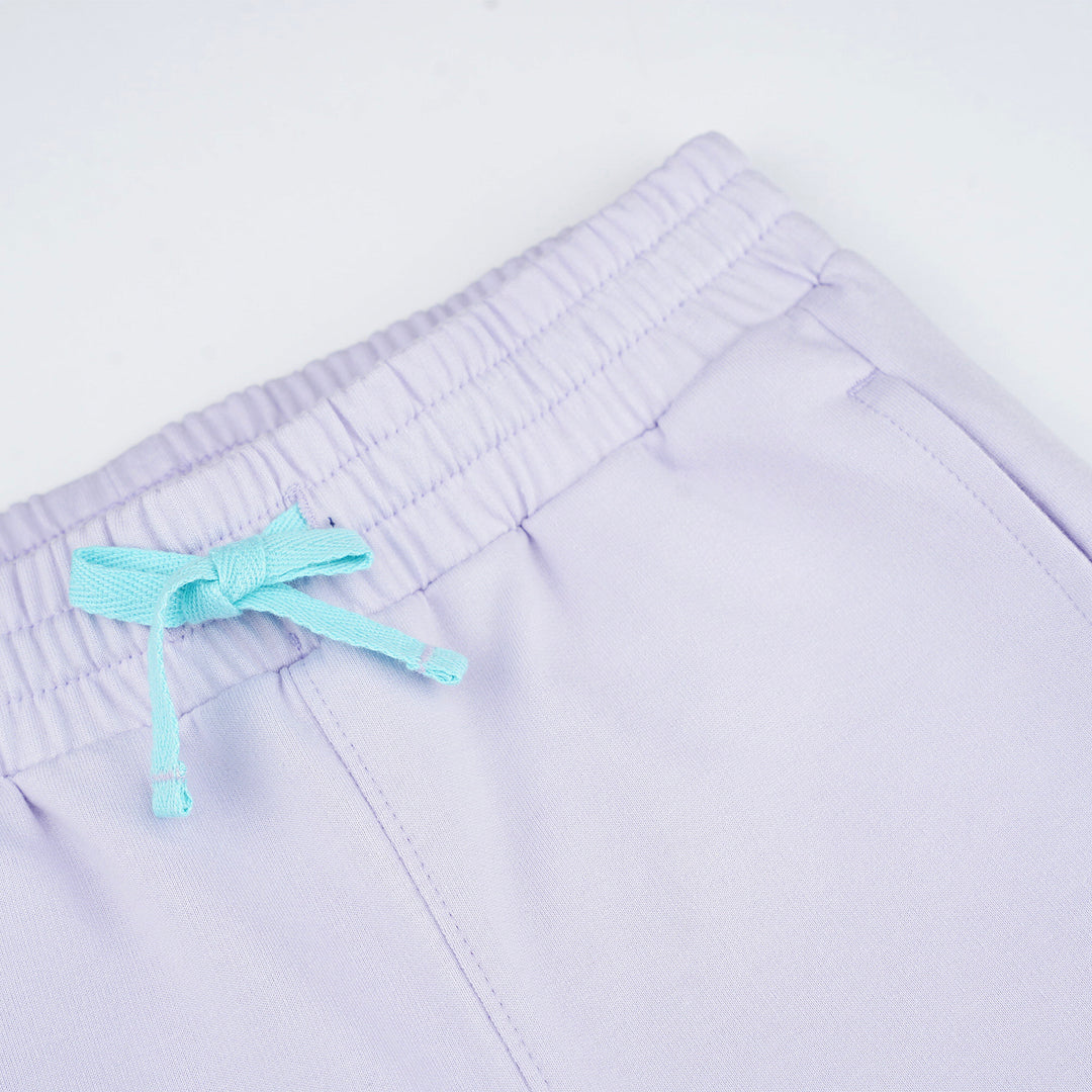 Poney Boys Purple Side Print Logo Cut & Sew Jogger