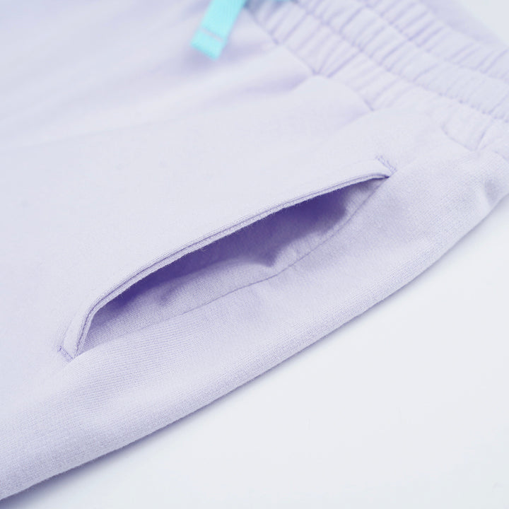 Poney Boys Purple Side Print Logo Cut & Sew Jogger