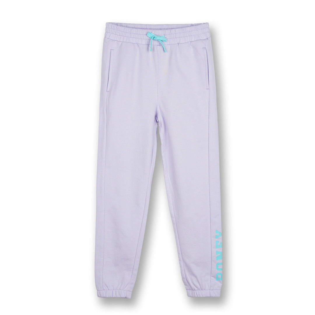 Poney Boys Purple Side Print Logo Cut & Sew Jogger