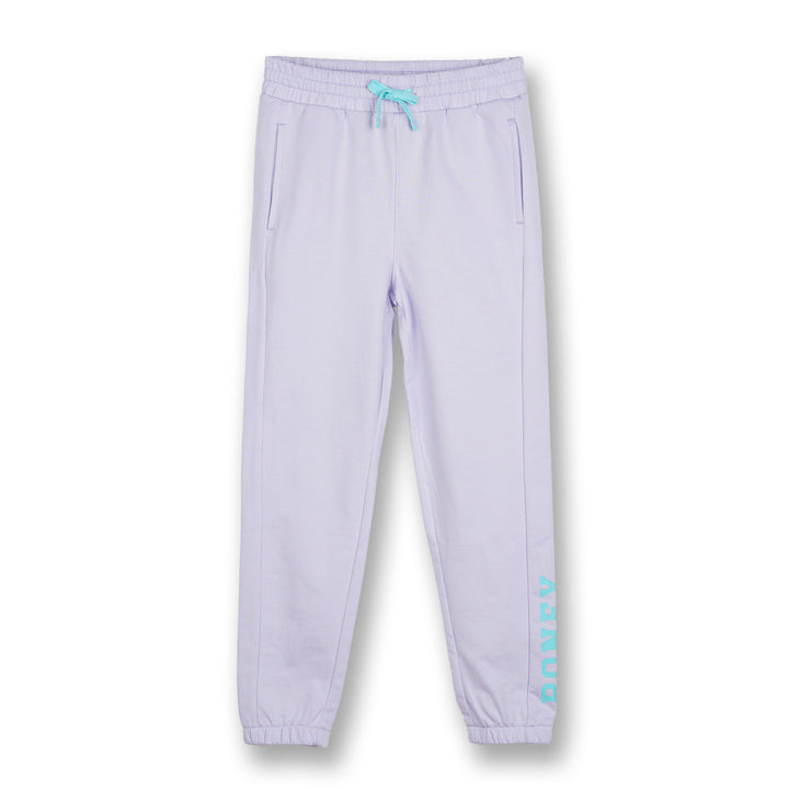 Poney Boys Purple Side Print Logo Cut & Sew Jogger