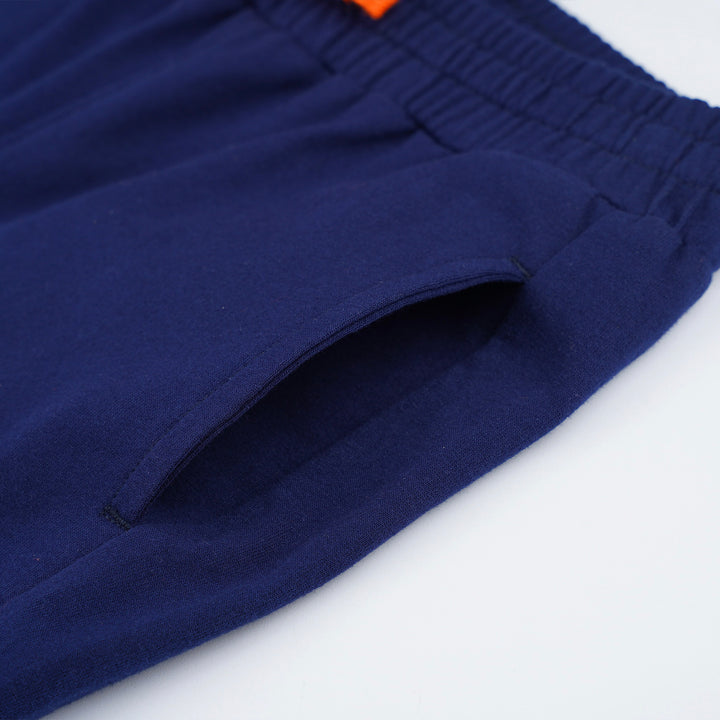 Poney Boys Navy Side Print Logo Cut & Sew Jogger