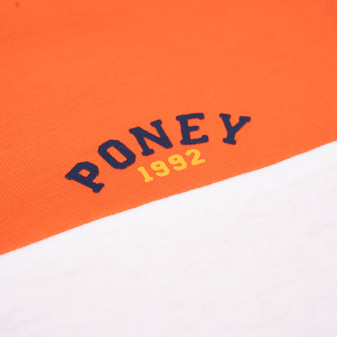 Poney Boys Orange Cut & Sew 1992 Poney Short Sleeve Tee