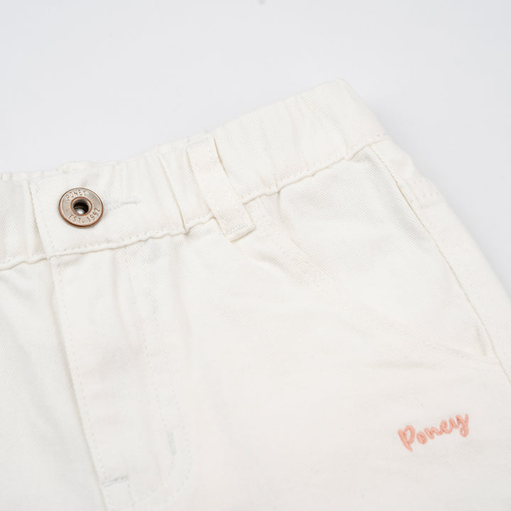 Poney Girls White Wide Leg Long Pants