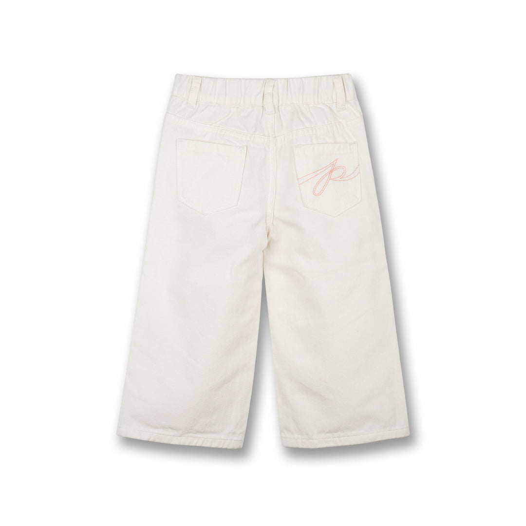 Poney Girls White Wide Leg Long Pants