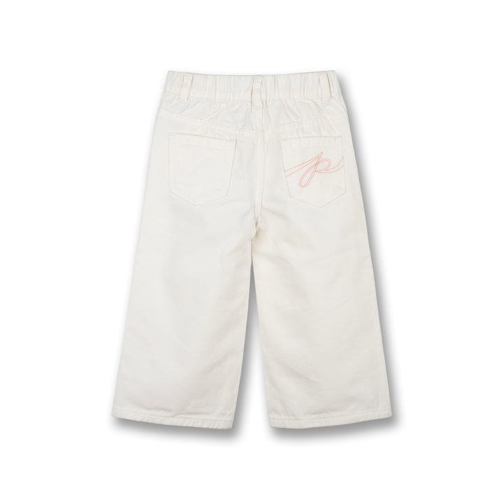Poney Girls White Wide Leg Long Pants