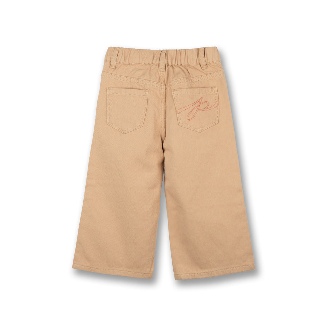 Poney Girls Khaki Wide Leg Long Pants