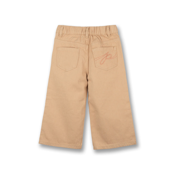Poney Girls Khaki Wide Leg Long Pants