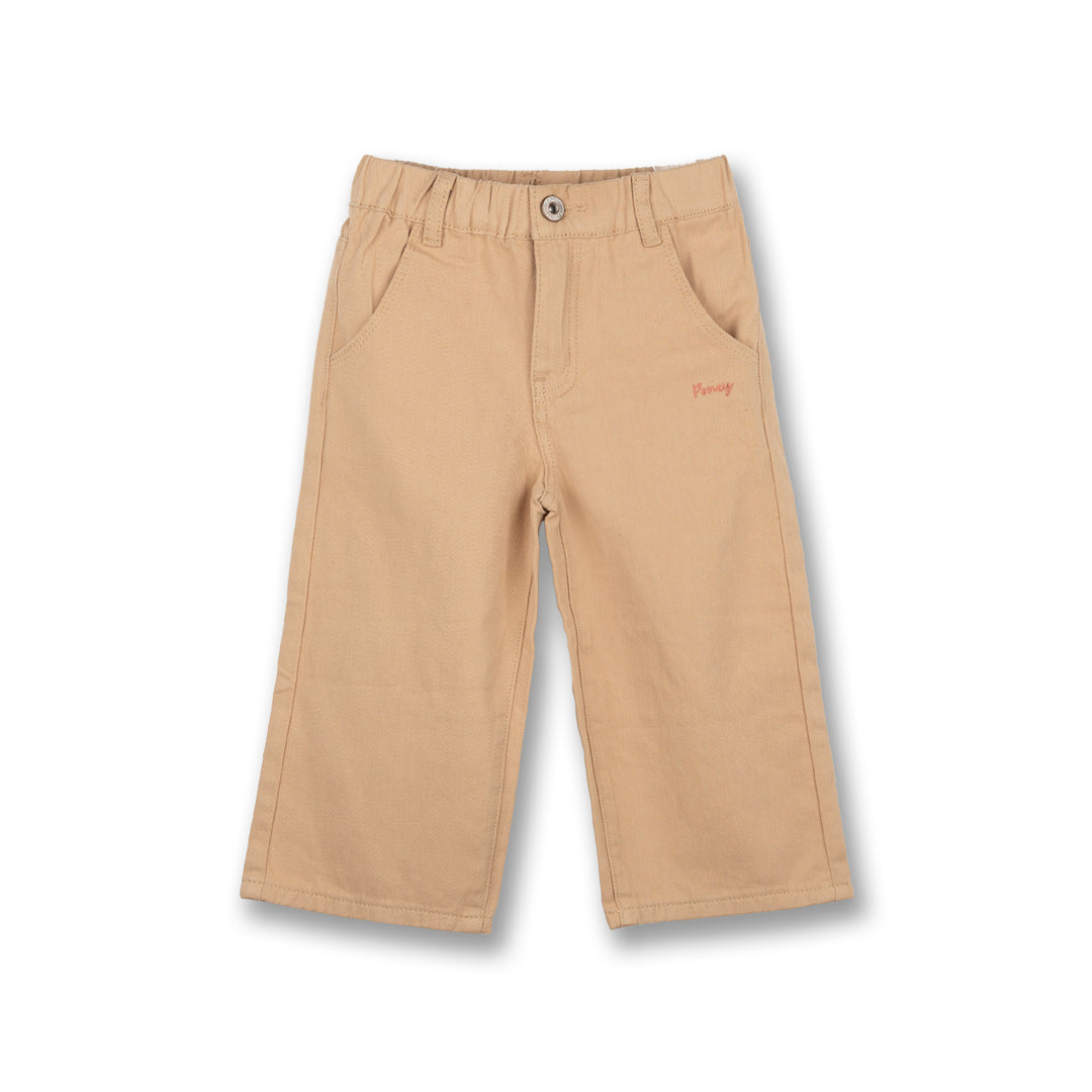 Poney Girls Khaki Wide Leg Long Pants