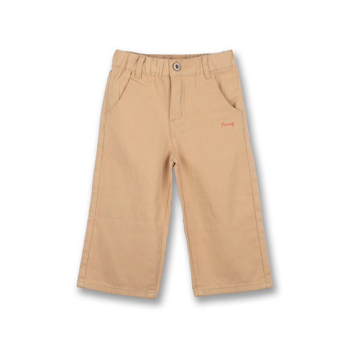 Poney Girls Khaki Wide Leg Long Pants