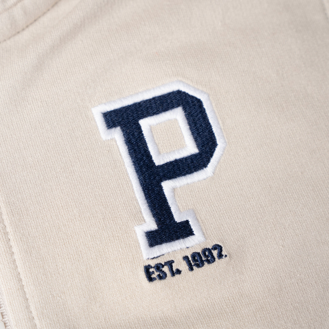 Poney Boys Khaki Poney Logo Long Sleeve Jacket