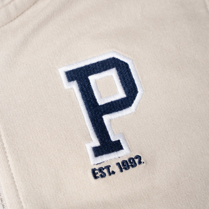 Poney Boys Khaki Poney Logo Long Sleeve Jacket