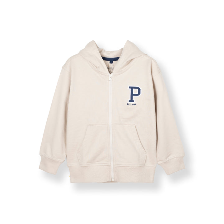 Poney Boys Khaki Poney Logo Long Sleeve Jacket