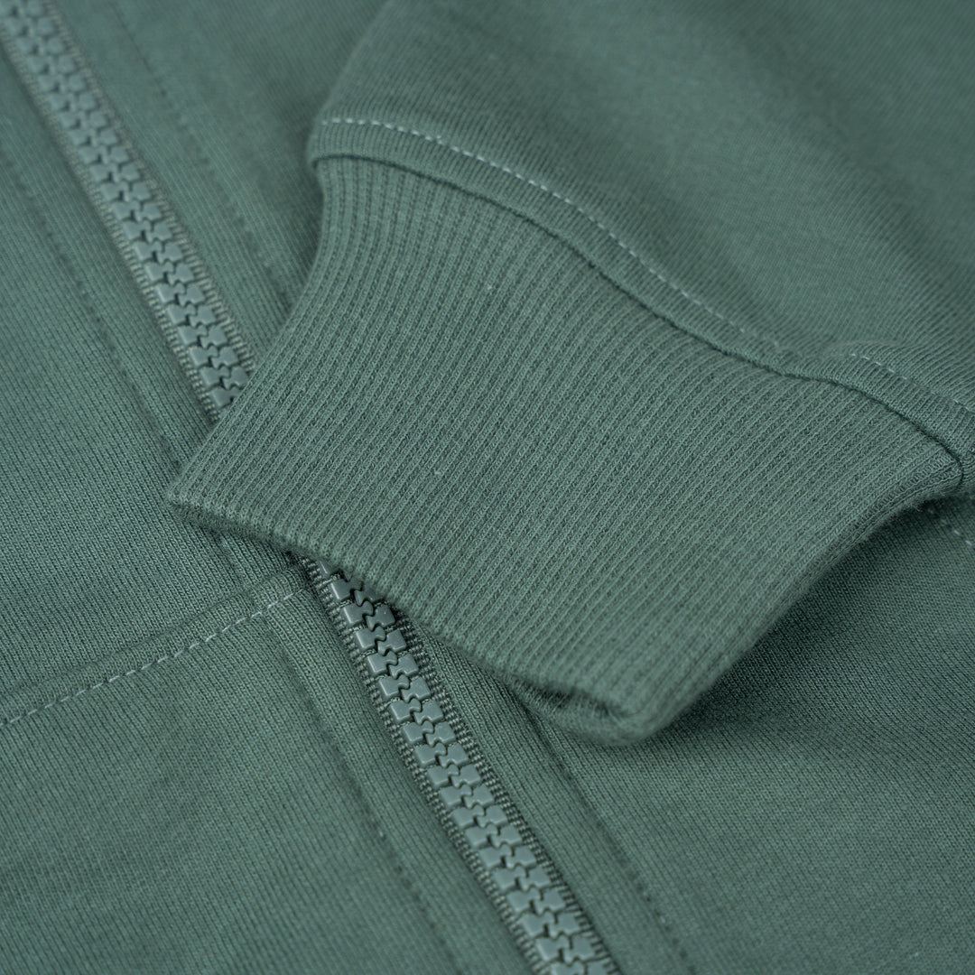 Poney Boys Green Poney Logo Long Sleeve Jacket