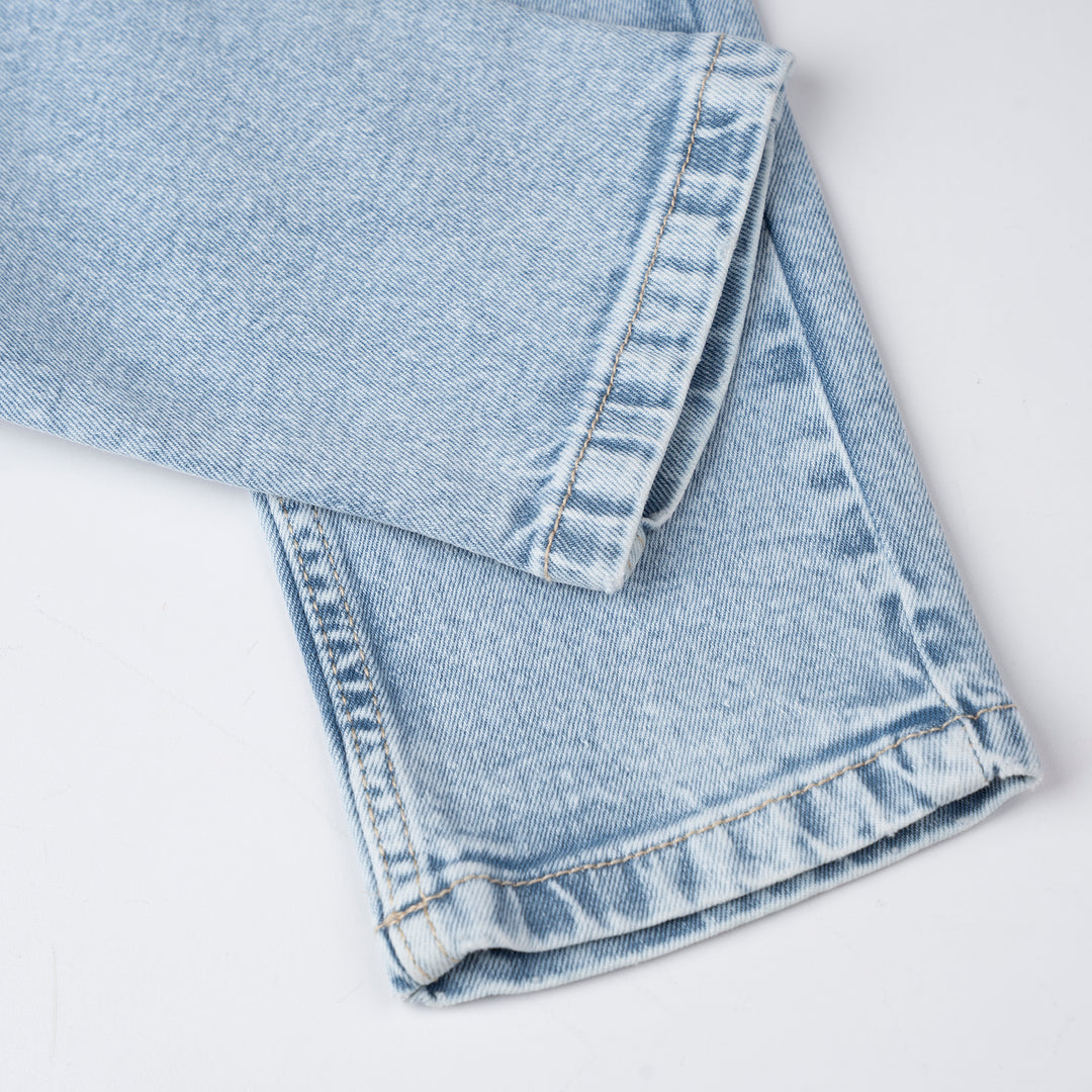 Poney Boys Light Blue Embroidered “P” Slim Fit Jeans