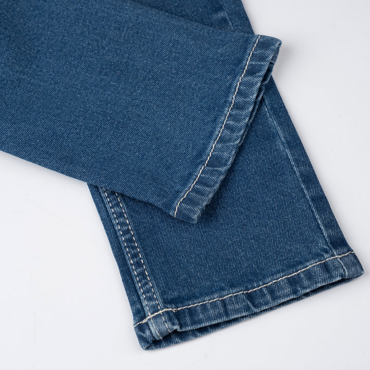 Poney Boys Medium Blue Embroidered “P” Slim Fit Jeans