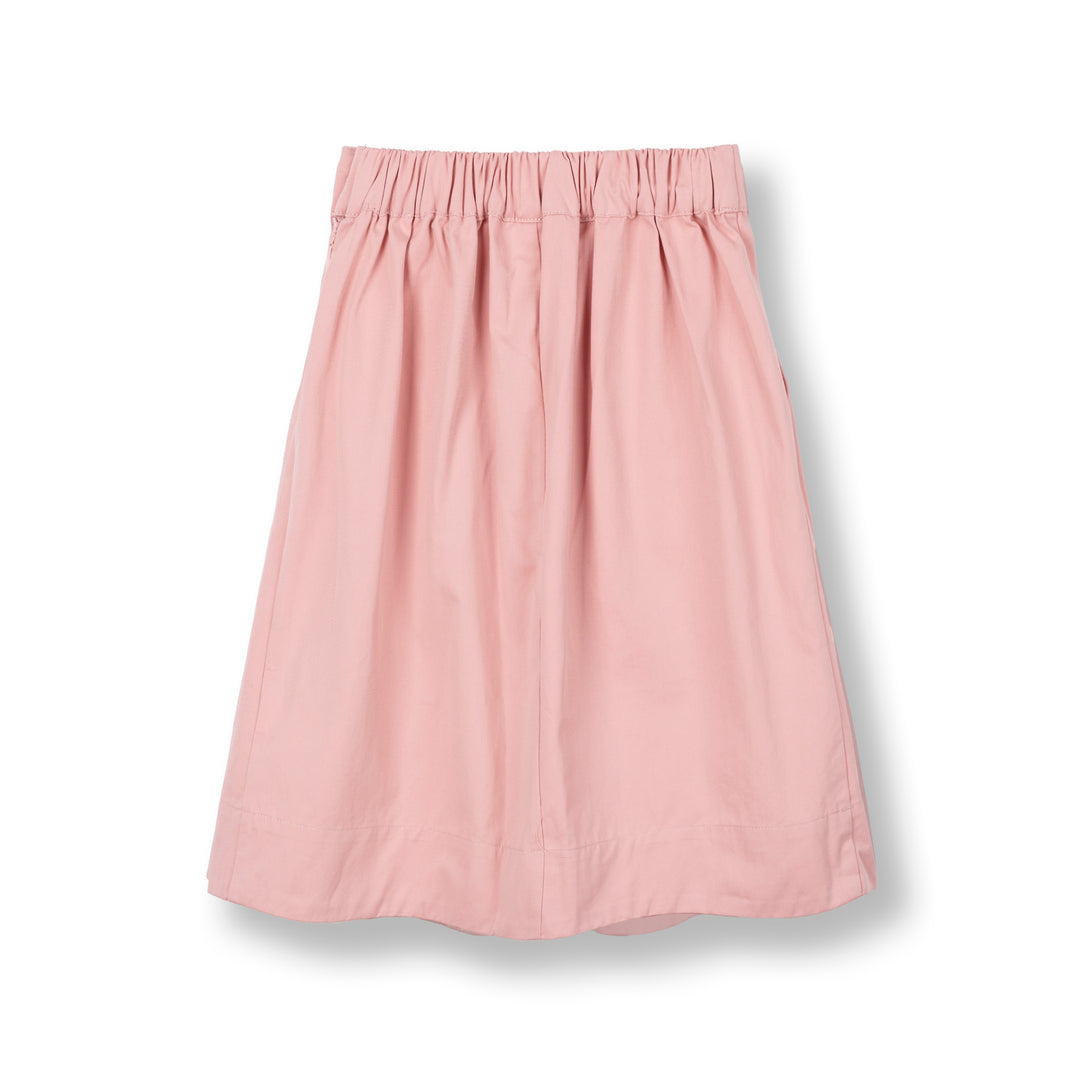 Poney Girls Pink Twill Pleated Long Skirt