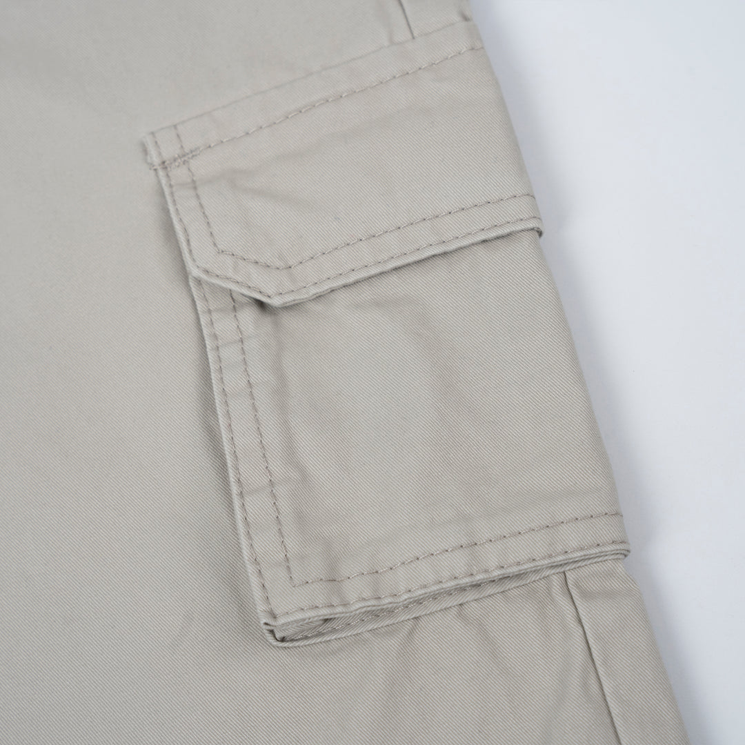 Poney Light Grey Cargo Long Pants