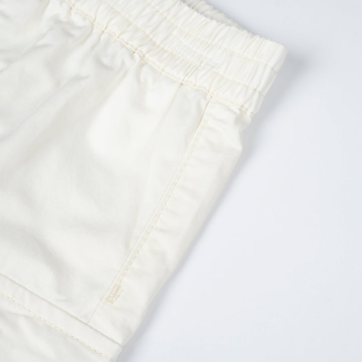 Poney Girls White 7/8 Cargo Long Pants