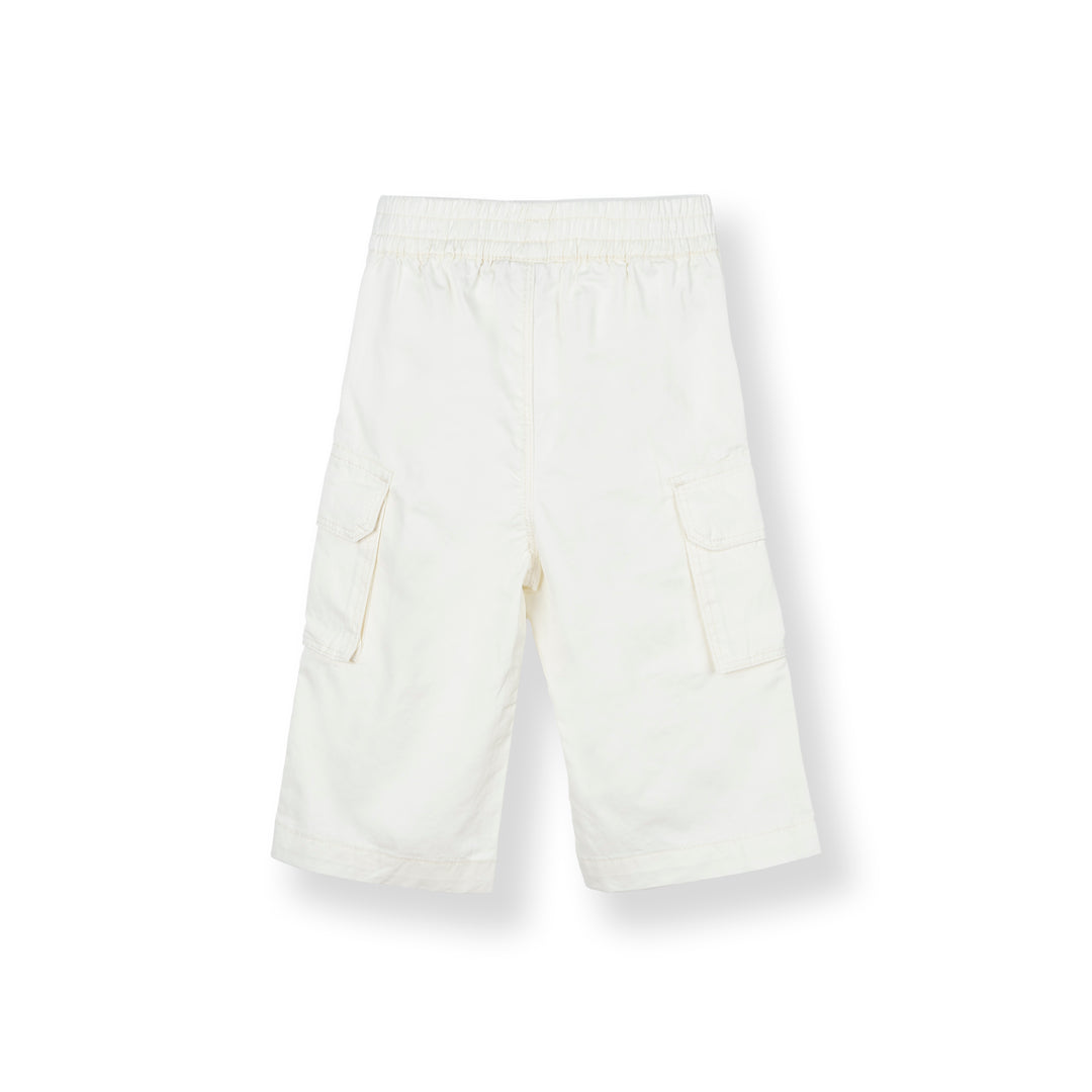Poney Girls White 7/8 Cargo Long Pants