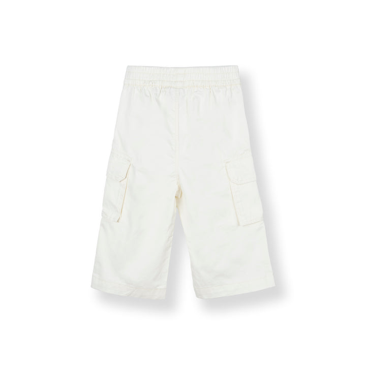 Poney Girls White 7/8 Cargo Long Pants