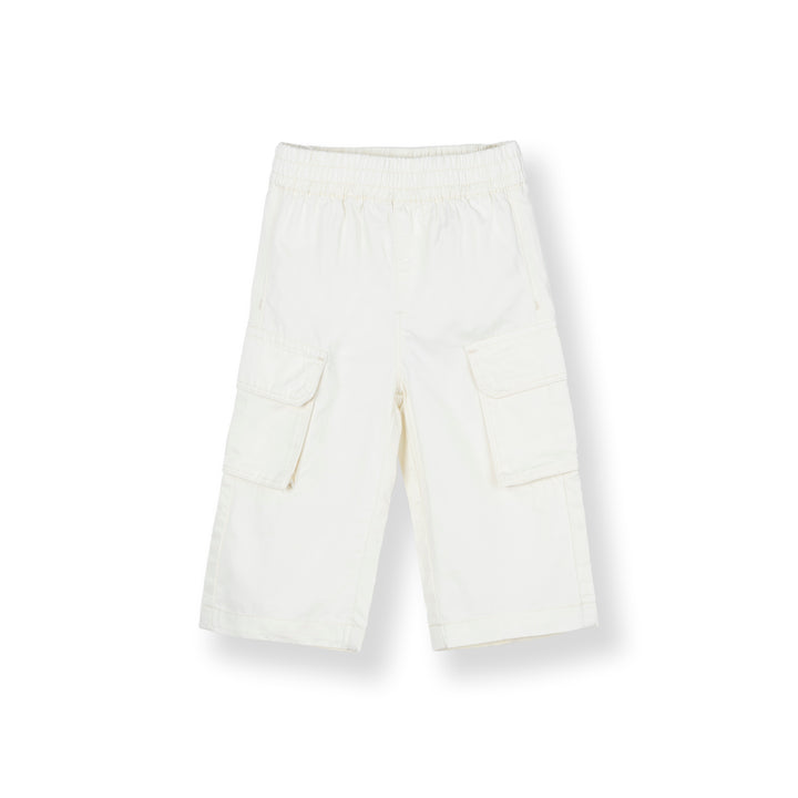 Poney Girls White 7/8 Cargo Long Pants