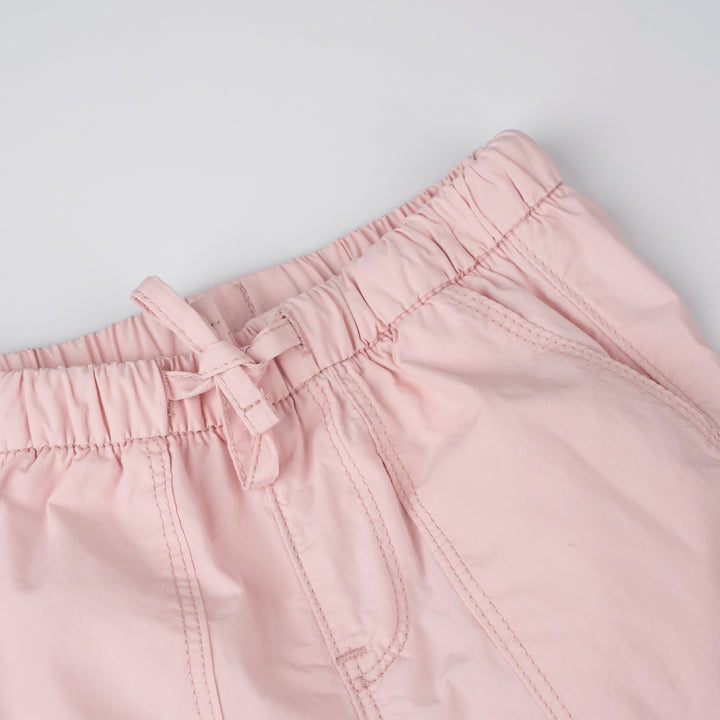 Poney Girls Light Pink Cargo Long Pants