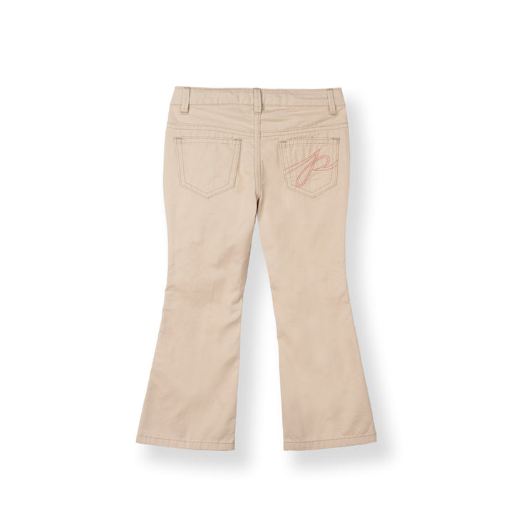 Poney Girls Khaki Bell Bottom Long Pants