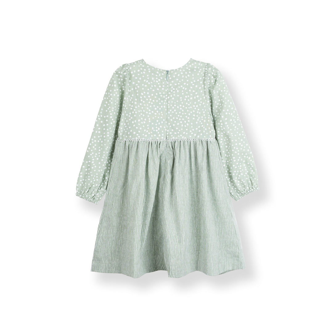 Poney Girls Green Forest Shade Sleeveless Dress