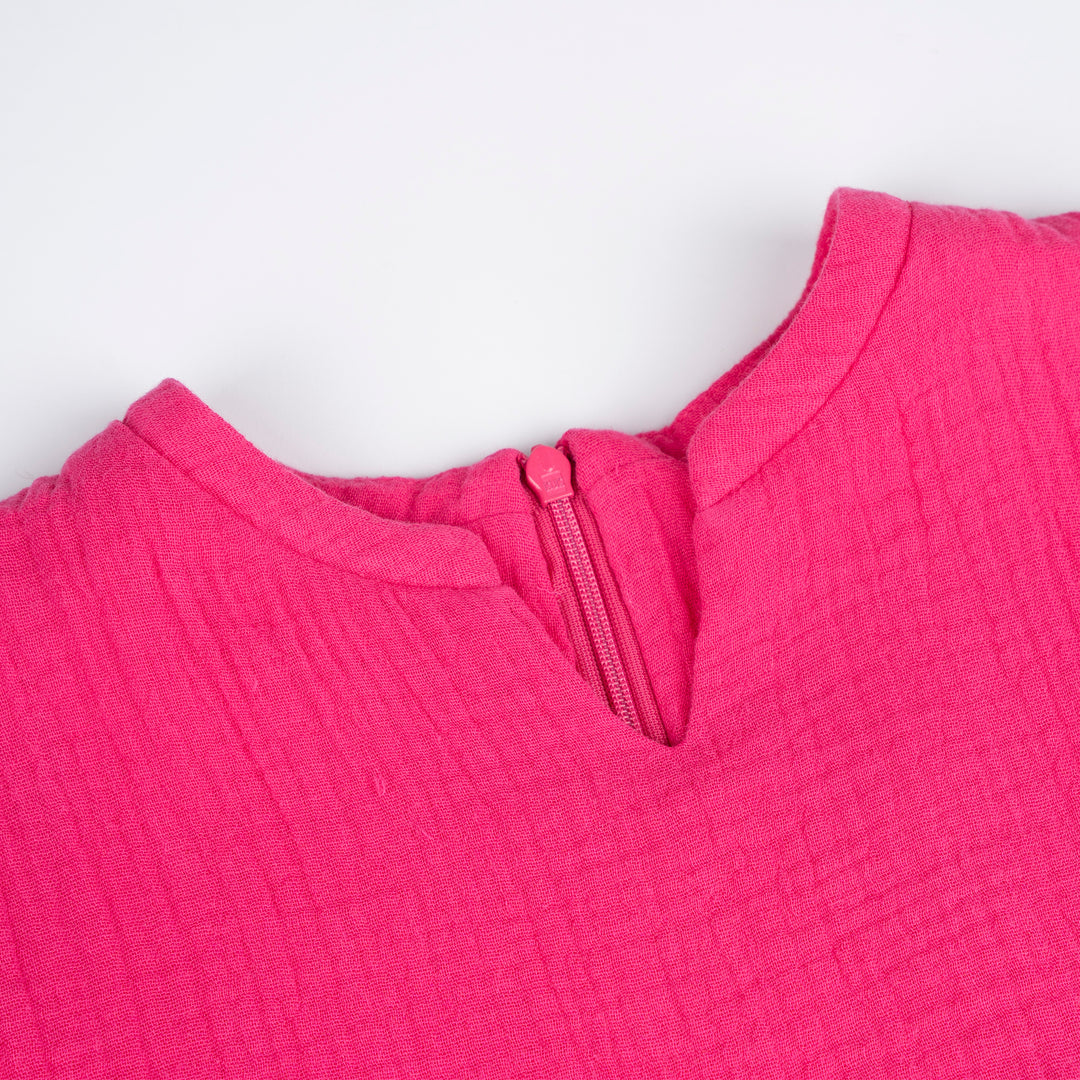 Poney Girls Fuchsia Magenta Sleeveless Midi Dress