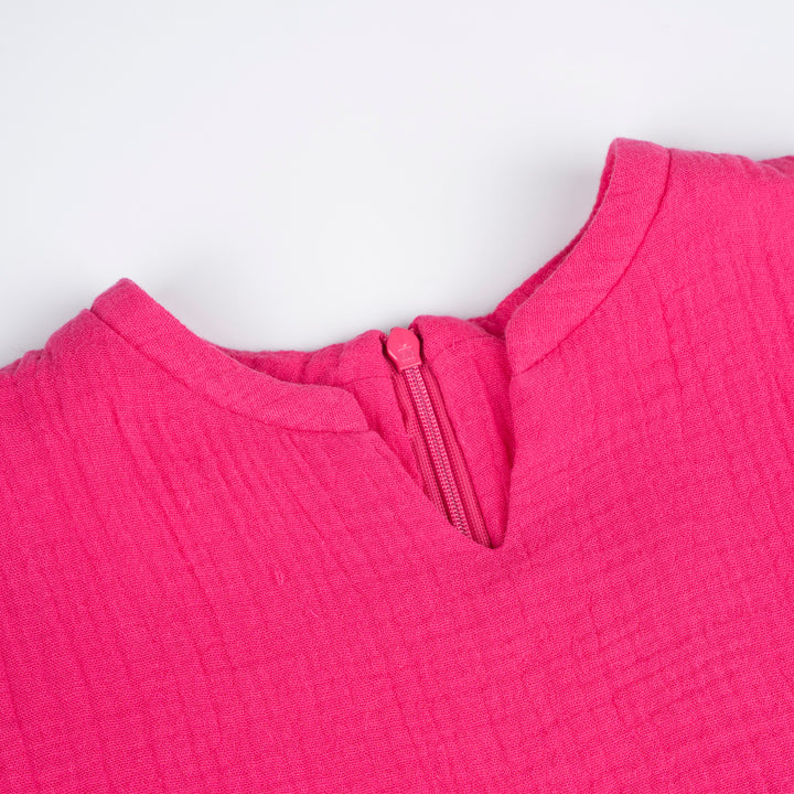 Poney Girls Fuchsia Magenta Sleeveless Midi Dress