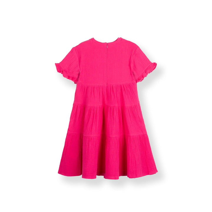 Poney Girls Fuchsia Magenta Sleeveless Midi Dress