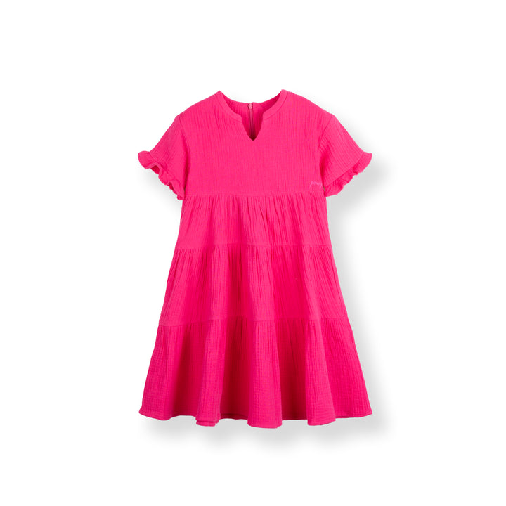 Poney Girls Fuchsia Magenta Sleeveless Midi Dress