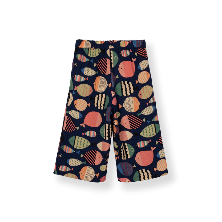 Poney Girls Navy Rayon 3/4 Pants