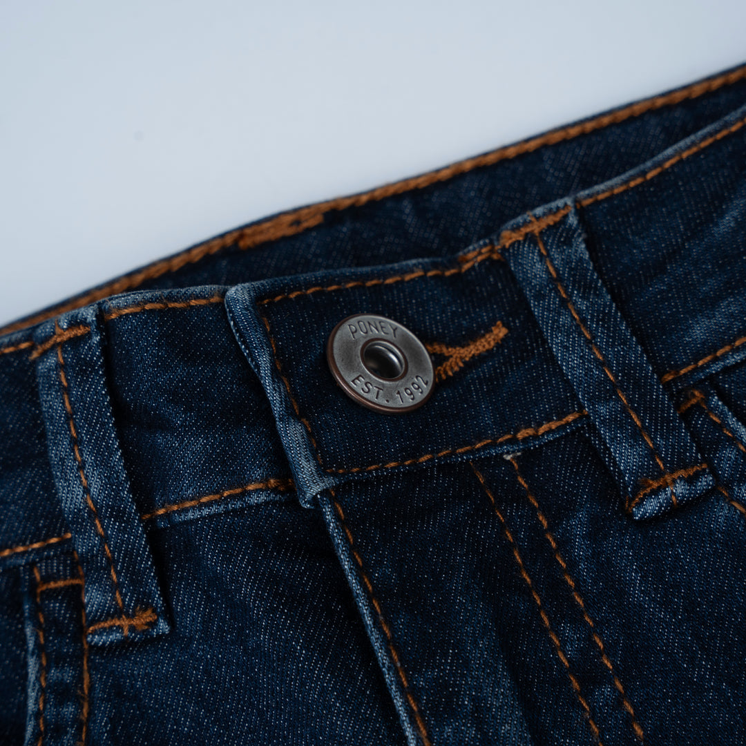 Poney Girls Navy Poney Skinny Zip-up Jeans